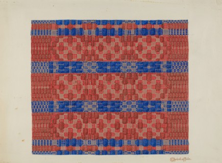 Coverlet (Reverse Side), 1935/1942.