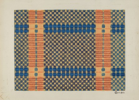 Coverlet (Reverse Side), 1935/1942.