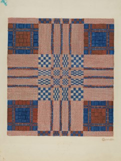 Coverlet, c. 1940.