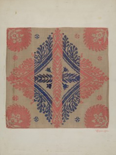 Coverlet, c. 1940.