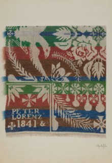 Coverlet, c. 1940.