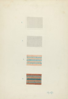 Detail of Coverlet: Technique Demonstration, 1935/1942.