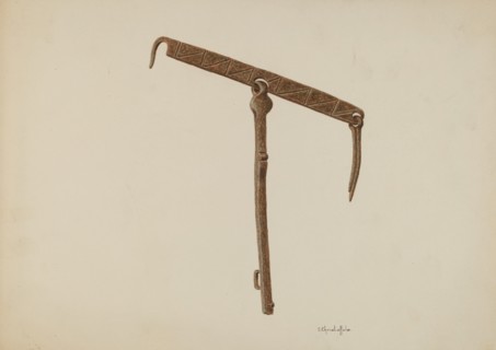 Latch from Mission, c. 1939.