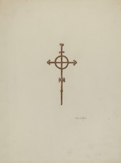 Wrought Iron Cross, Campanario, c. 1936.