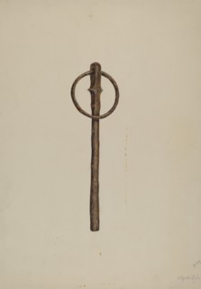 Hitching Post, c. 1937.