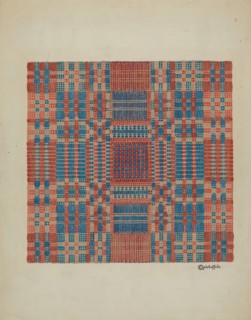 Coverlet (Section), c. 1940.