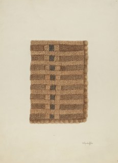 Woven Mat, c. 1940.