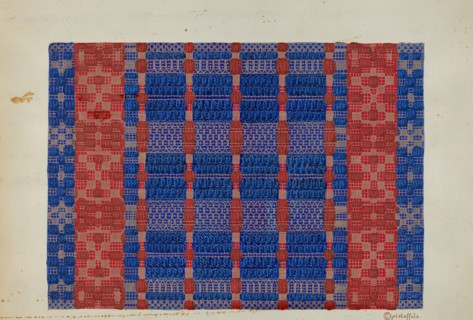Coverlet (Section), c. 1937.