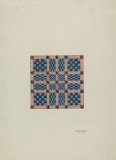 Coverlet (Section), c. 1940.