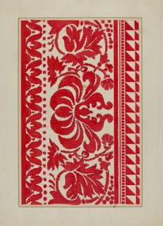 Homespun Coverlet, c. 1940.