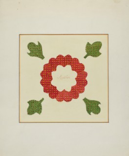 Pieced Autograph Quilt (1 Piece), c. 1936.