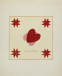Pieced Autograph Quilt (1 Piece), c. 1936.