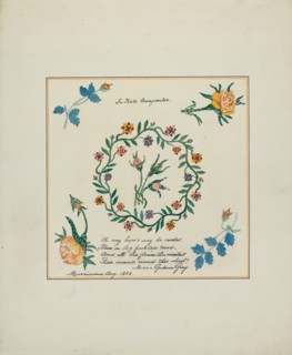 Pieced Autograph Quilt (1 Square), c. 1936.