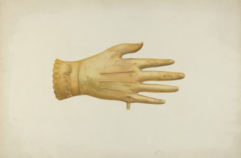 Metal Weather Vane: Glove, c. 1941.