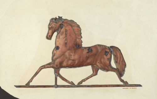 Horse Weather Vane, 1935/1942.