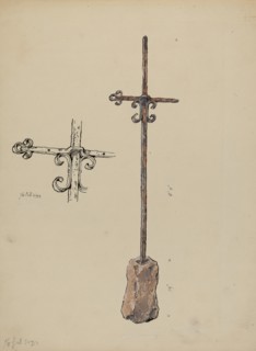 Portion of Original Weather Vane, c. 1936.