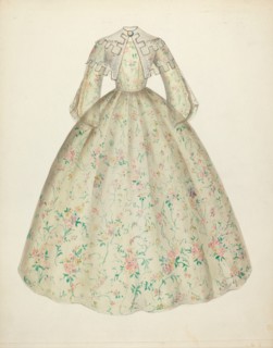 Dress with Cape Collar, 1935/1942.
