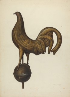 Weather Vane - Cock, c. 1940.