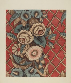 Printed Cotton, c. 1940.