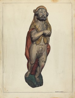 Figurehead: Hercules, c. 1940.