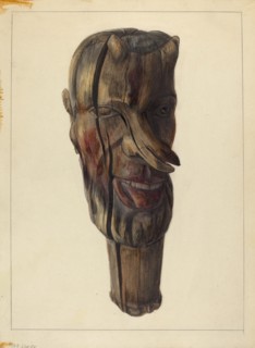 Hitching Post Finial, c. 1940.
