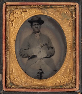 Portrait of a USCT Private, 1863-1865.