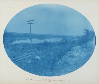 From Wagon Road at S. St. Paul, Minn. Looking Downstream, 1891.