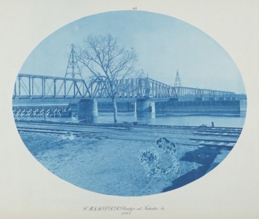 C.M. & St. P. RR Bridge at Sabula, Ia., 1885.