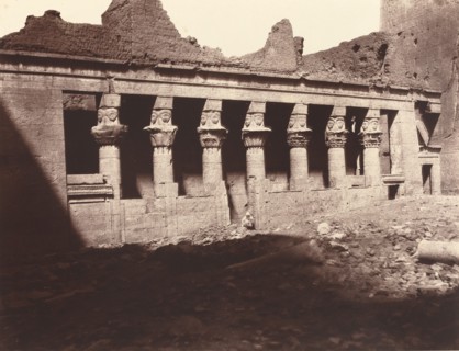 Philae, Cour Intérieure, Colonnade de l'Ouest, 1859/1860.