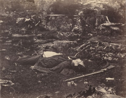 A Sharpshooter's Last Sleep, Gettysburg, Pennsylvania, July 1863.