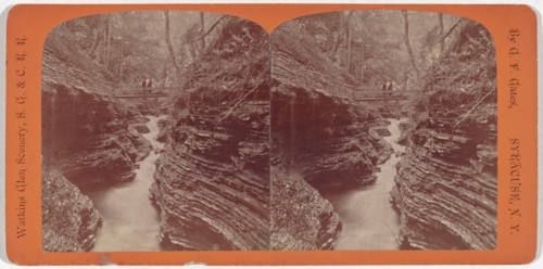 Watkins Glen Scenery, Shadow Gorge, c. 1860.