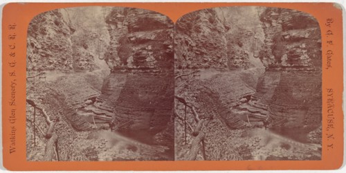 Watkins Glen Scenery, Spiral Gorge, c. 1860.