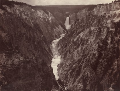 Grand Canyon of the Yellowstone and Falls, c. 1884.