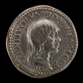 Giovanni II Bentivoglio, 1443-1509, Lord of Bologna 1462-1506 [obverse]. Attributed to Francesco Francia.
