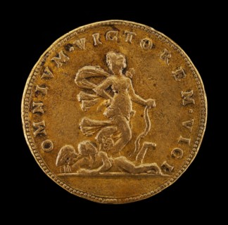 Trampling on Cupid [reverse], c. 1525.