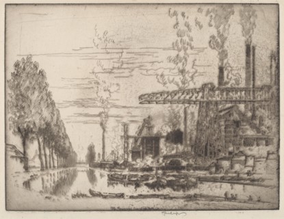 The Brussels Canal, A Modern Hobbema, 1910.