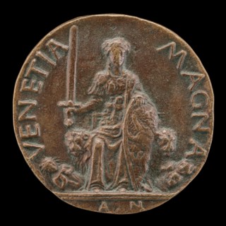 Venetia and Two Furies [reverse], probably c. 1457.
