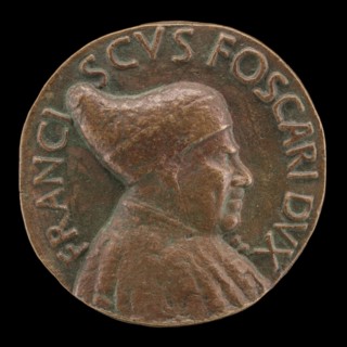 Francesco Foscari, c. 1374-1457, Doge of Venice 1423 [obverse], probably c. 1457.