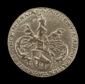 Shield of Arms, Crest and Mantling [reverse], 1529.