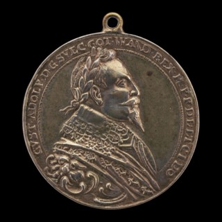 Gustavus II Adolphus, 1594-1632, King of Sweden 1611 [obverse], possibly c. 1620.