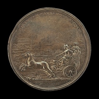 Princess Maria Clementina Sobieska in a Chariot [reverse], 1719.