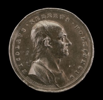 Nicolaus Keder, 1659-1735, Swedish Antiquarian and Numismatic Scholar [obverse], 1728.