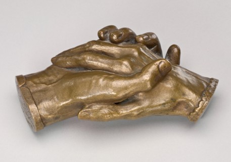 Clasped Hands of Robert Browning and Elizabeth Barrett Browning, model 1853.