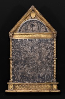 Pax with the Adoration of the Magi (in lunette: Coronation of the Virgin).