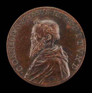 Cornelio Musso, 1511-1574, Franciscan Monk and Bishop of Bitonto 1547 [obverse], mid 16th century.