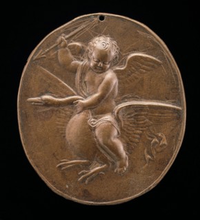 Cupid on a Flying Swan, late 16th century.