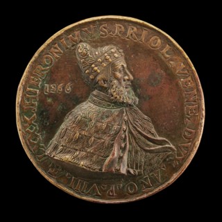 Girolamo Priuli, 1486-1567, Doge of Venice 1559 [obverse], 1566.