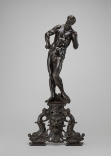 Andiron: Vulcan with His Anvil, 18th century.