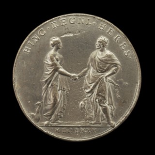 Juno Sealing Marriage Pact with Jupiter [reverse], 1680.