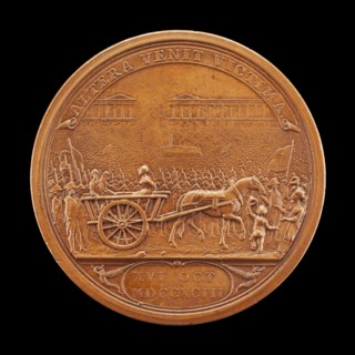 Queen Marie-Antoinette Led to the Guillotine [reverse], 1793.